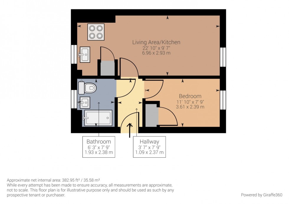 Floorplan for London Road, Gloucester, GL1 3PB