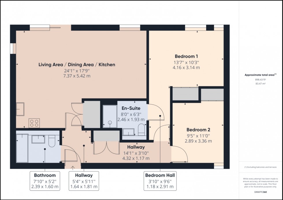 Floorplan for The Brook House, Hatherley Road, Cheltenham, GL51 6BQ