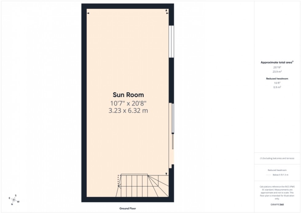 Floorplan for 56 Kingscourt Lane, Kingscourt, Stroud, Gloucestershire, GL5 3PX, UK