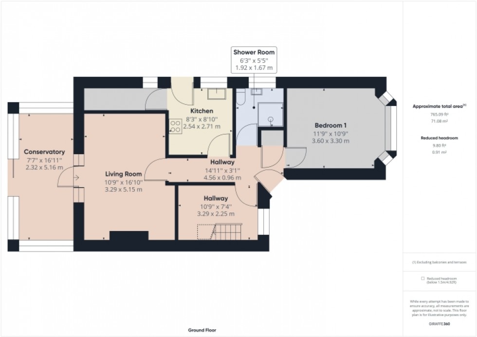 Floorplan for 12 Woodlands Road, Cheltenham, Gloucestershire, GL51 3RU, UK