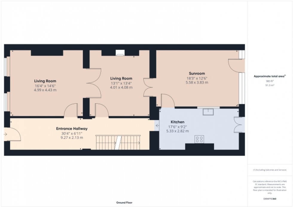 Floorplan for 10 Evesham Road, Pittville, Cheltenham, Glos, GL52 2AB, UK