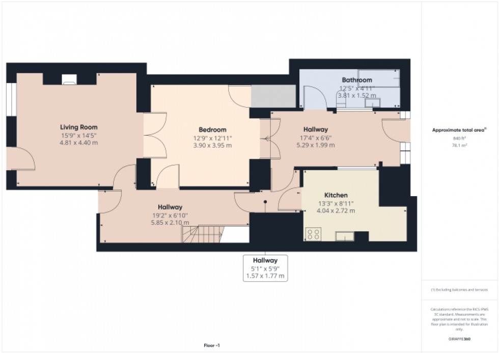 Floorplan for 10 Evesham Road, Pittville, Cheltenham, Glos, GL52 2AB, UK