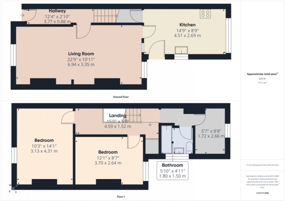 Floorplan for 23 Highworth Road, Gloucester, GL1 4RW, UK