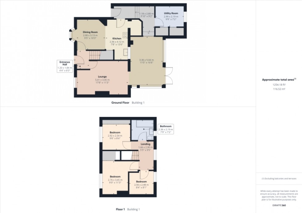 Floorplan for 38 Churchill Drive, Cheltenham, Gloucestershire, GL52 6JJ, UK
