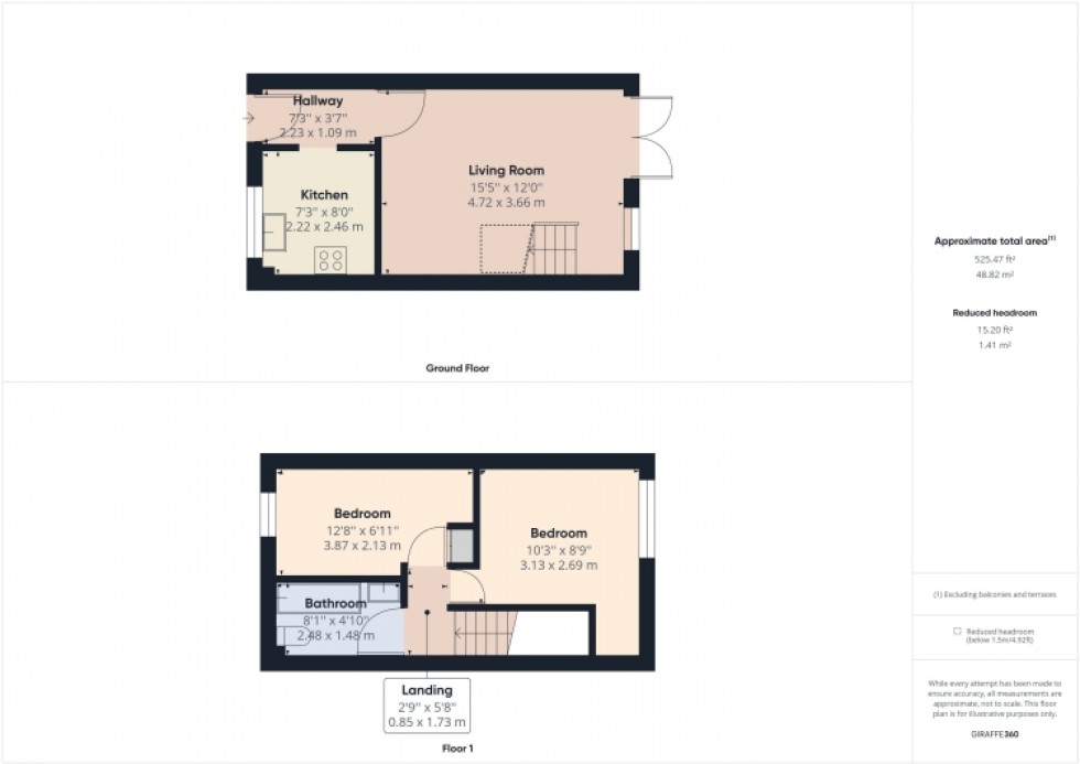 Floorplan for 37 Chapman Way, Cheltenham, Gloucestershire, GL51 3NE, UK