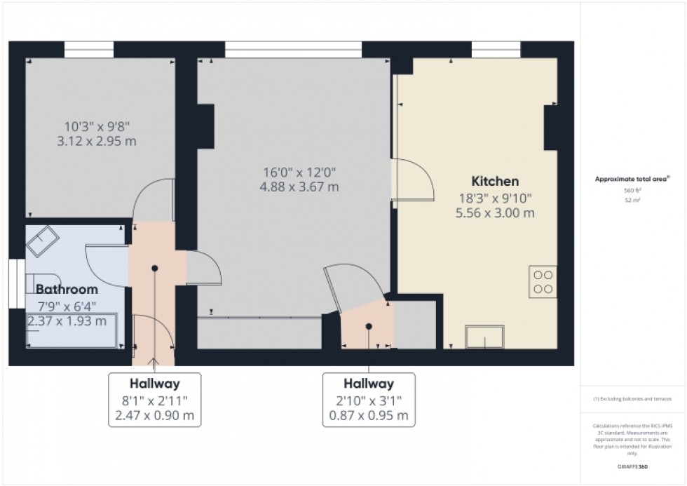 Floorplan for 4 Codenham Lodge, St Stephens Road, Cheltenham, GL51 3AB, UK