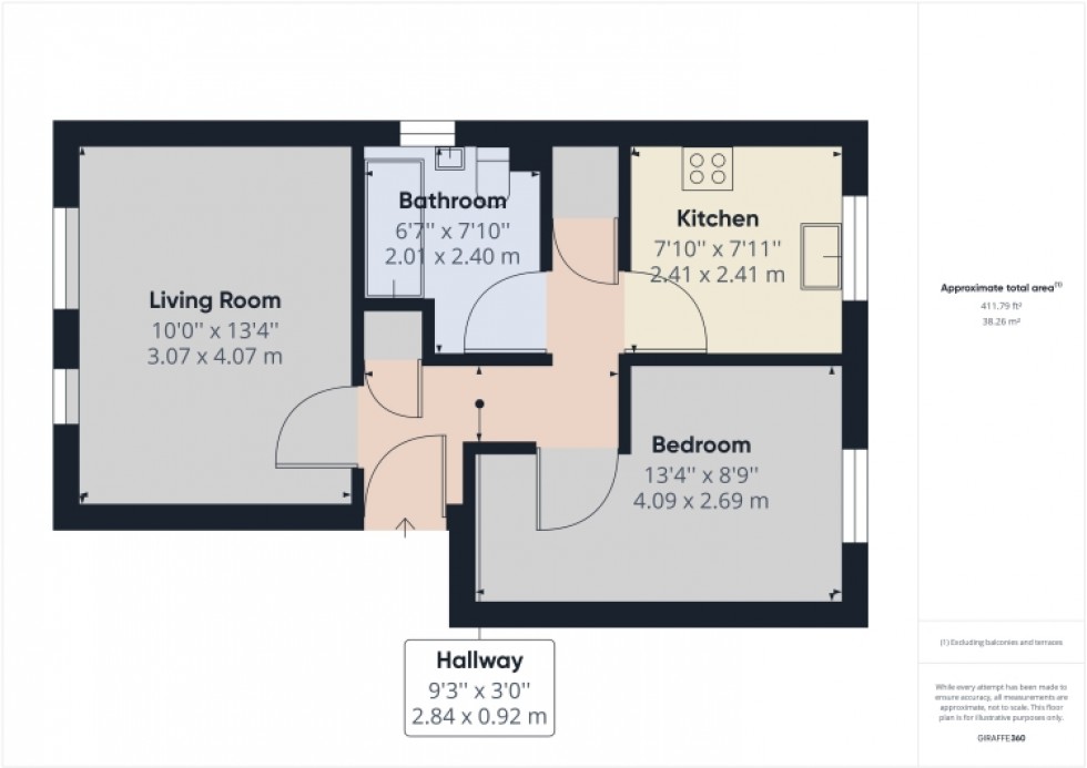 Floorplan for 15 School Mead, Cheltenham, Gloucestershire, GL51 8AD, UK