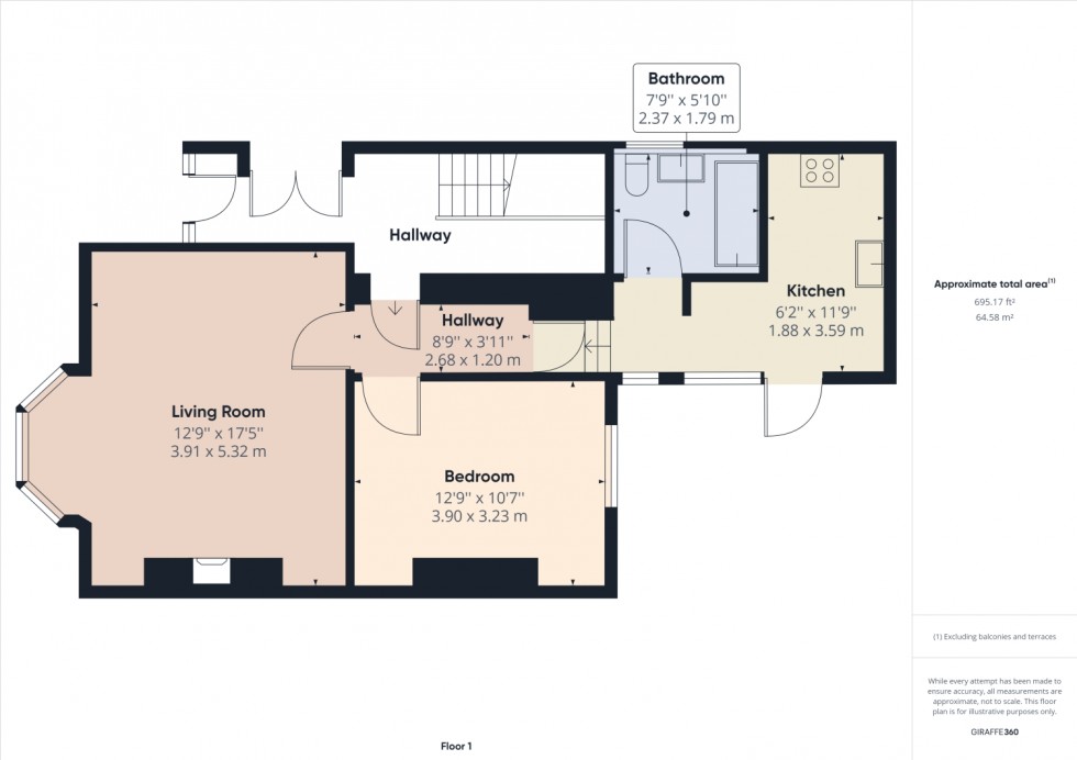 Floorplan for 30 Queens Road, GL50 2LT