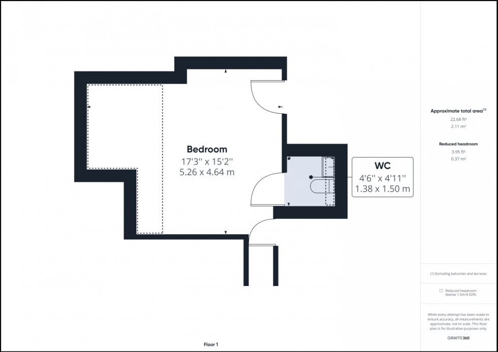 Floorplan for 30 Queens Road, GL50 2LT