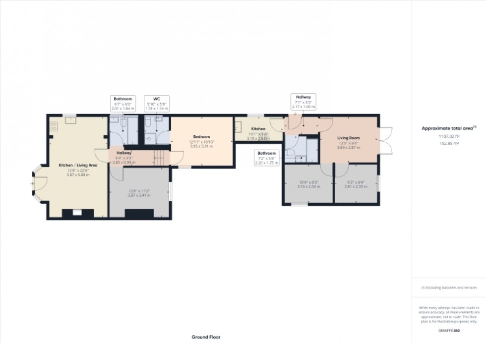 Floorplan for 30 Queens Road, Cheltenham, Gloucestershire, GL50 2LT, UK