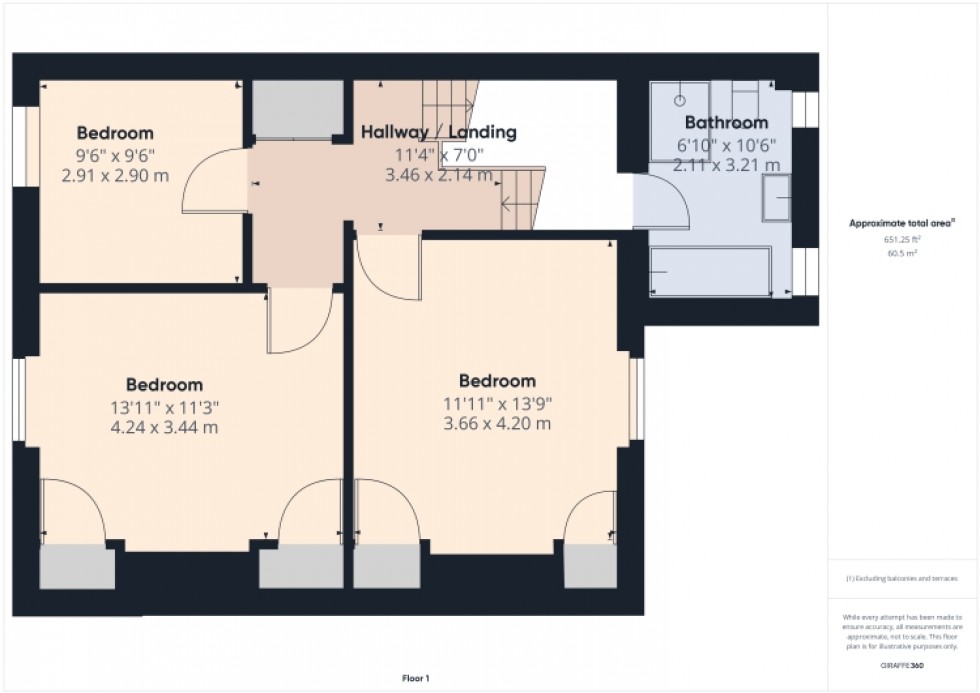 Floorplan for 87 Bristol Road, Gloucester, Gloucestershire, GL1 5SN, UK