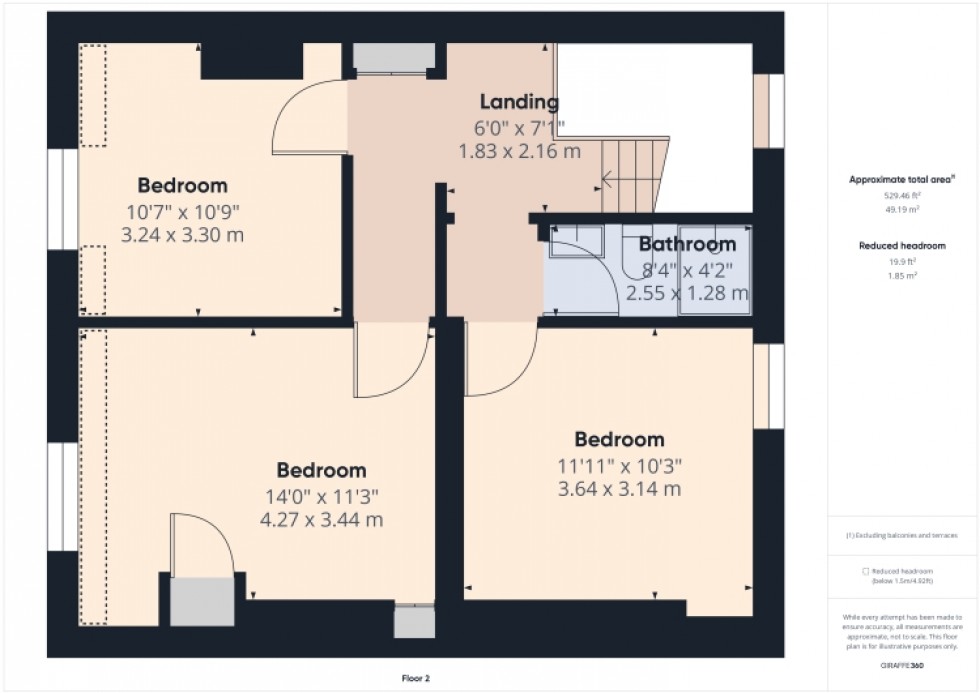 Floorplan for 87 Bristol Road, Gloucester, Gloucestershire, GL1 5SN, UK