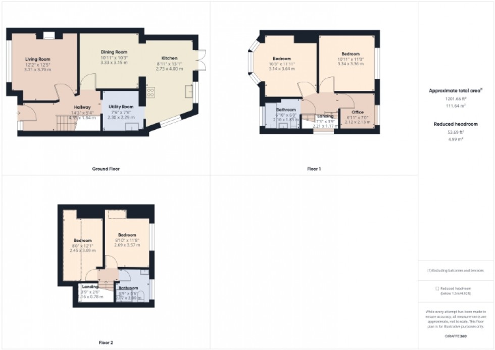 Floorplan for 292 Gloucester Road, Cheltenham, Gloucestershire, GL51 7AG, UK