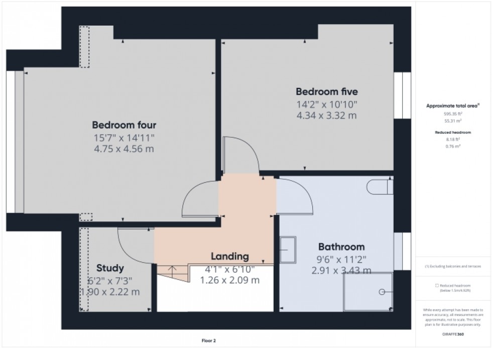 Floorplan for 116 High Street, Evesham, Worcestershire, WR11 4EJ, UK