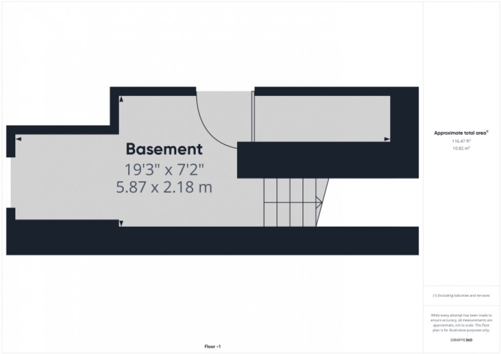 Floorplan for 116 High Street, Evesham, Worcestershire, WR11 4EJ, UK