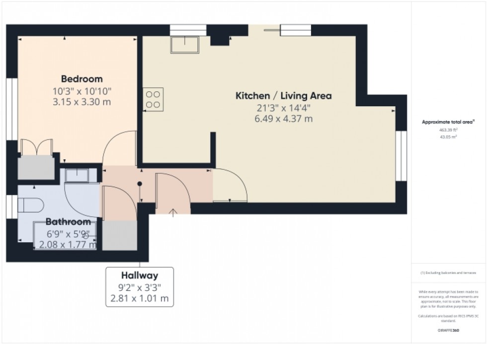 Floorplan for 18 Attwood Close, Cheltenham, Gloucestershire, GL51 0AP, UK