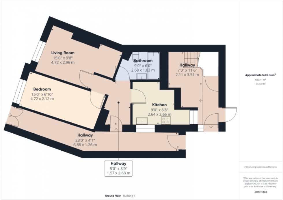 Floorplan for 72 High Street, Tewkesbury, Gloucestershire, GL20 5LD, UK