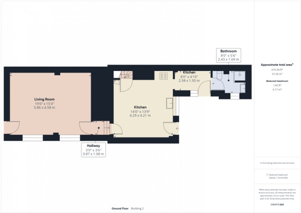 Floorplan for 72 High Street, Tewkesbury, Gloucestershire, GL20 5LD, UK