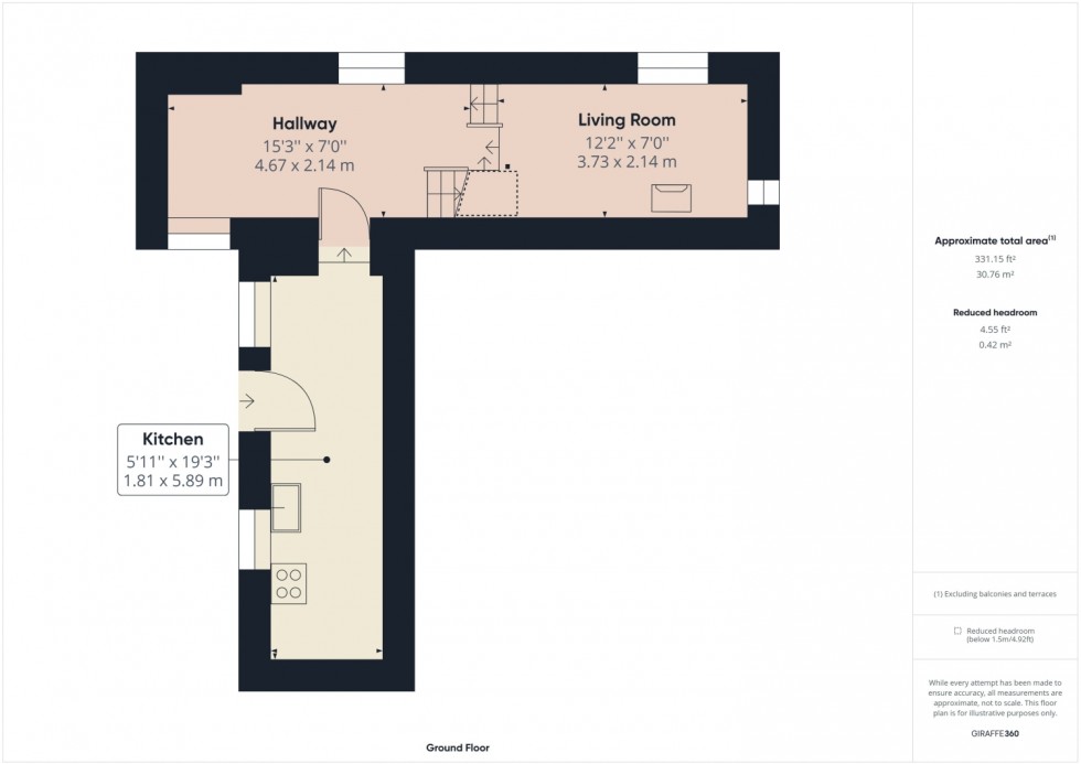 Floorplan for Butterow West, Stroud, Gloucestershire, GL5