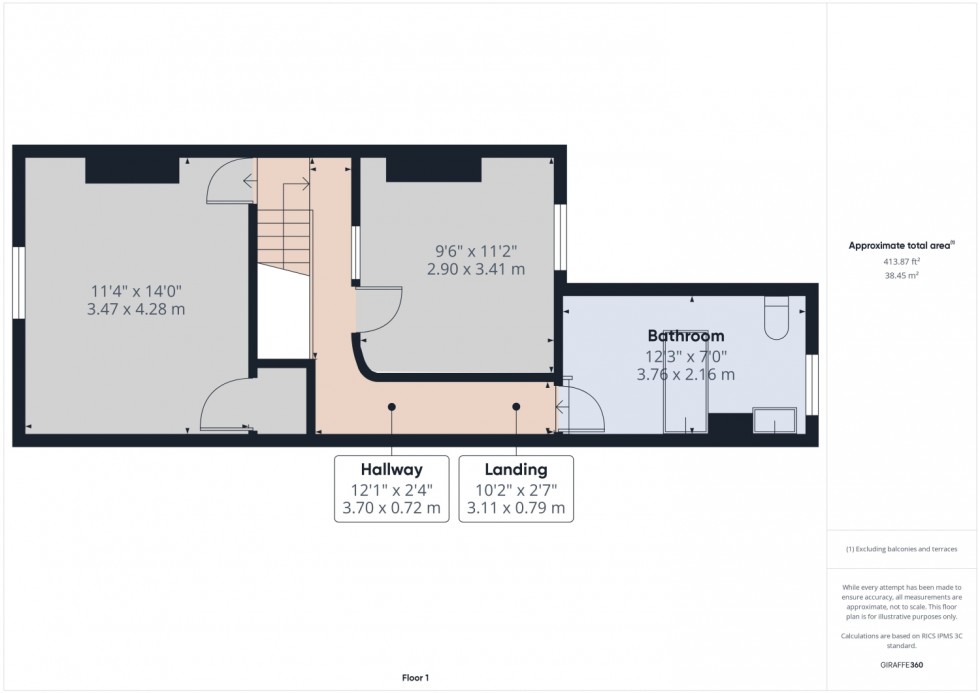 Floorplan for Salisbury Road, Gloucester, Gloucestershire, GL1