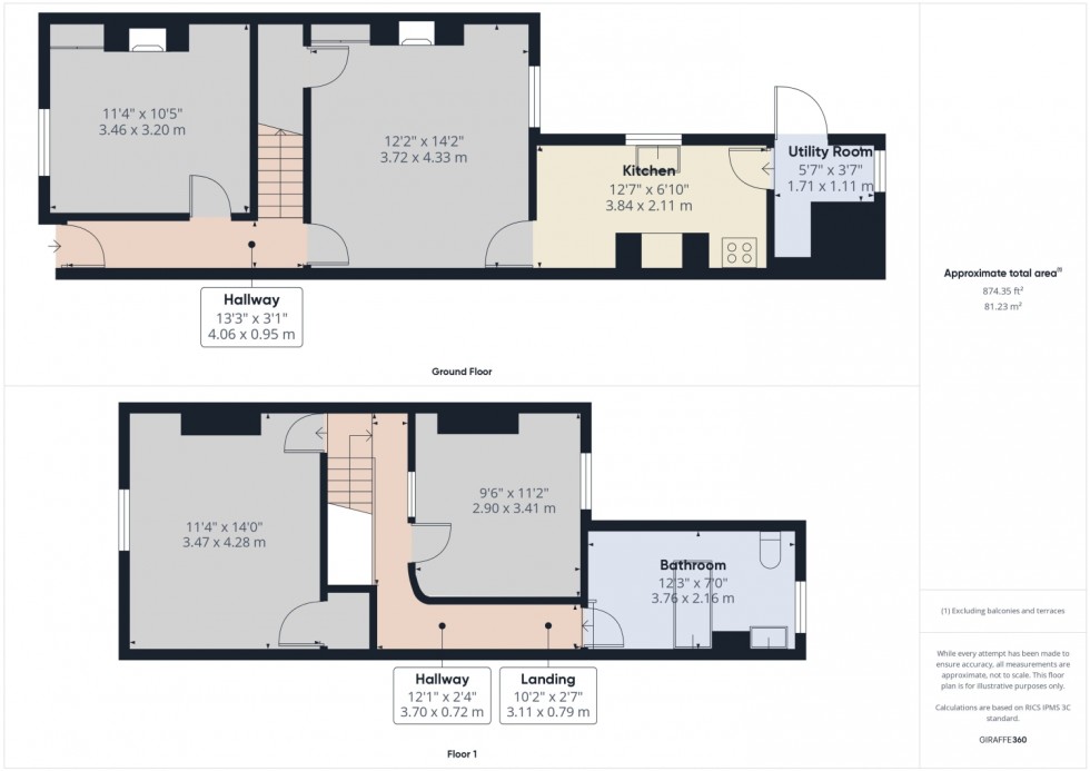 Floorplan for Salisbury Road, Gloucester, Gloucestershire, GL1