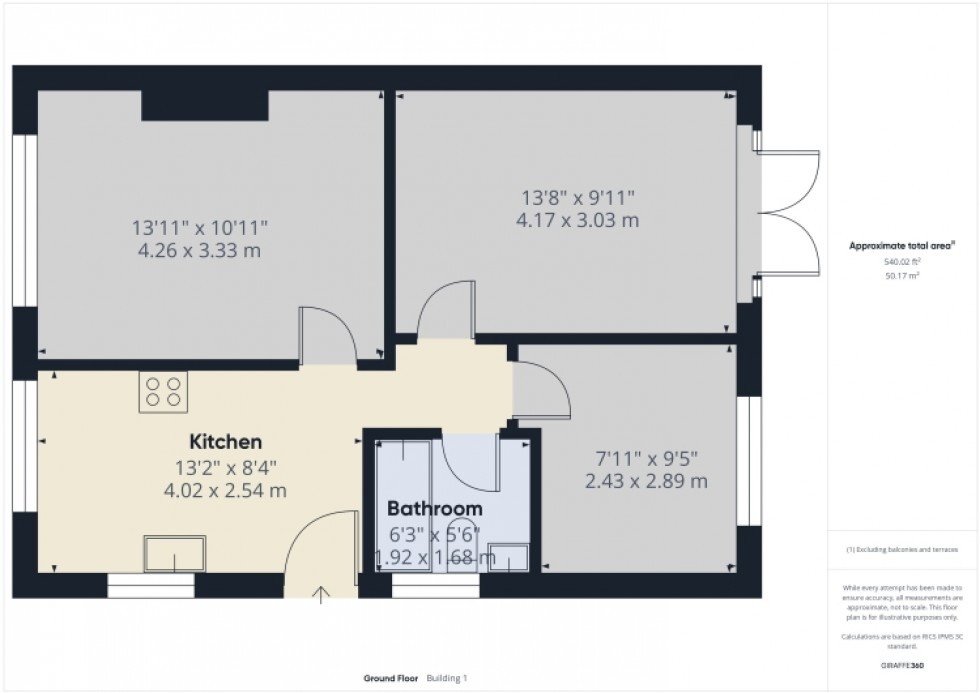 Floorplan for 10 Strickland Road, Cheltenham, Gloucestershire, GL52 6RS, UK