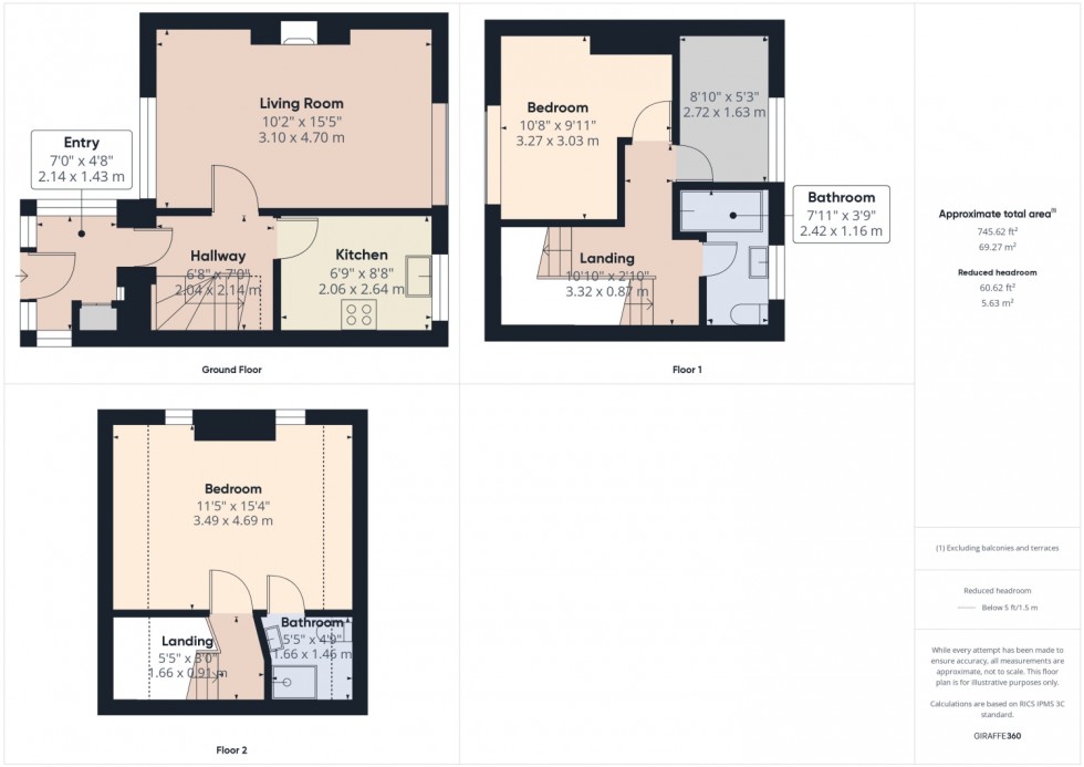 Floorplan for Belle Vue, Leonard Stanley, Stonehouse, GL10 3NH