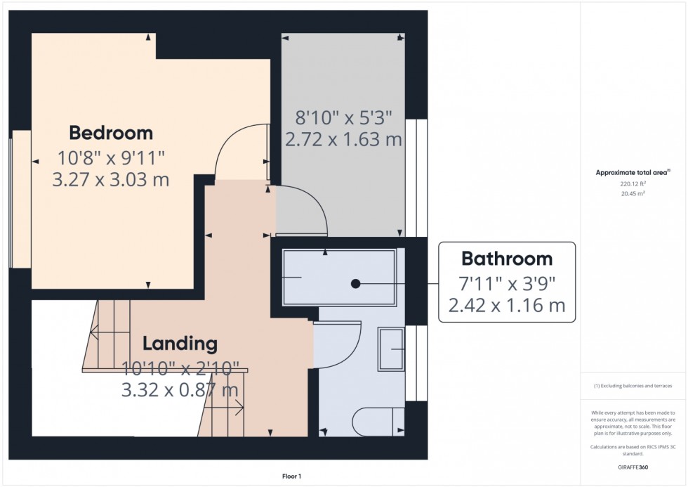 Floorplan for Belle Vue, Leonard Stanley, Stonehouse, GL10 3NH