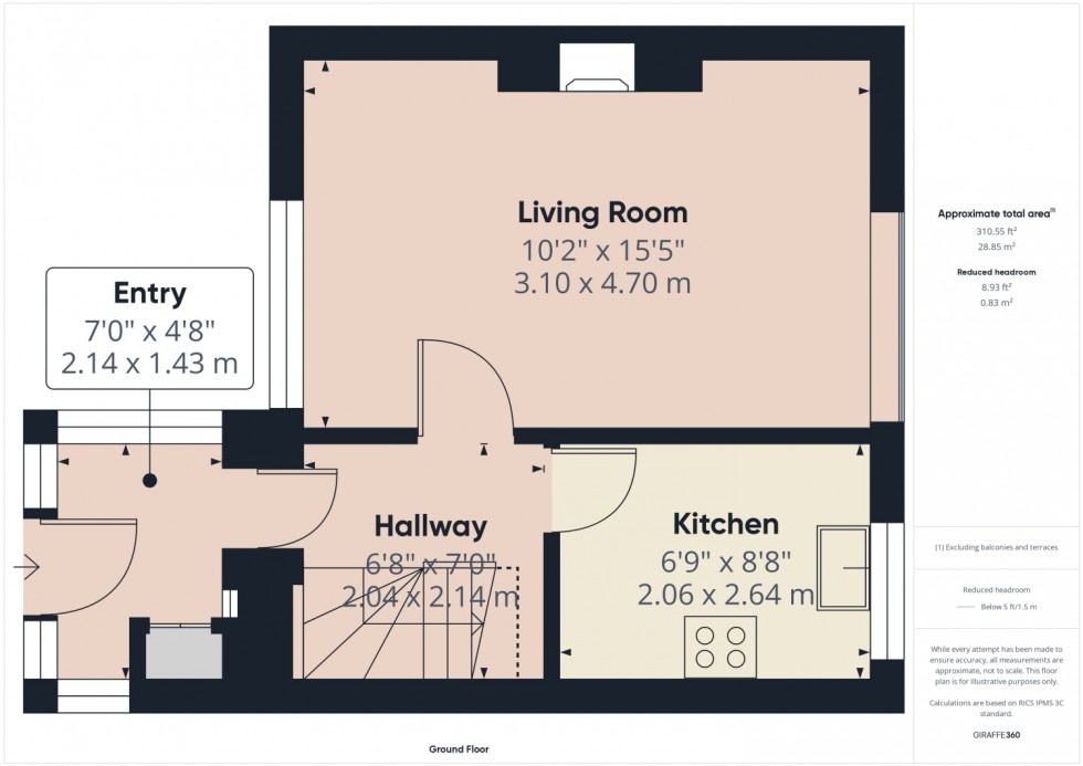 Floorplan for Belle Vue, Leonard Stanley, Stonehouse, GL10 3NH