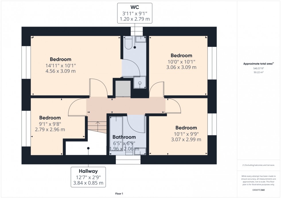 Floorplan for Stroud Road, Tuffley