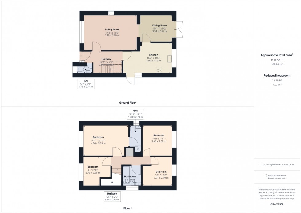 Floorplan for Stroud Road, Tuffley