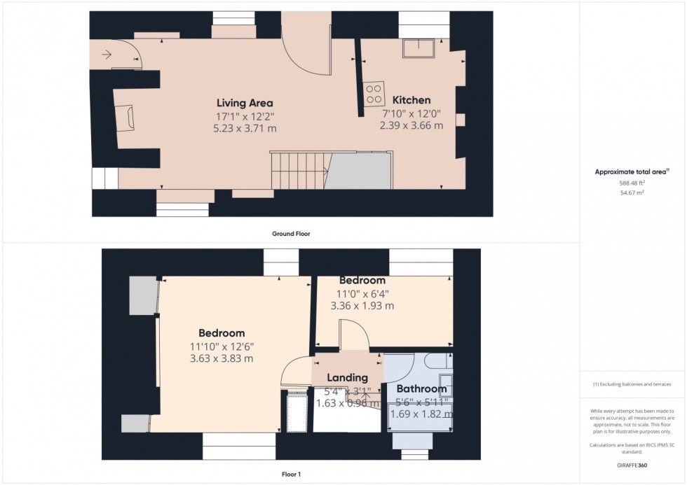 Floorplan for The Old Aquarium, Bourton on the Water