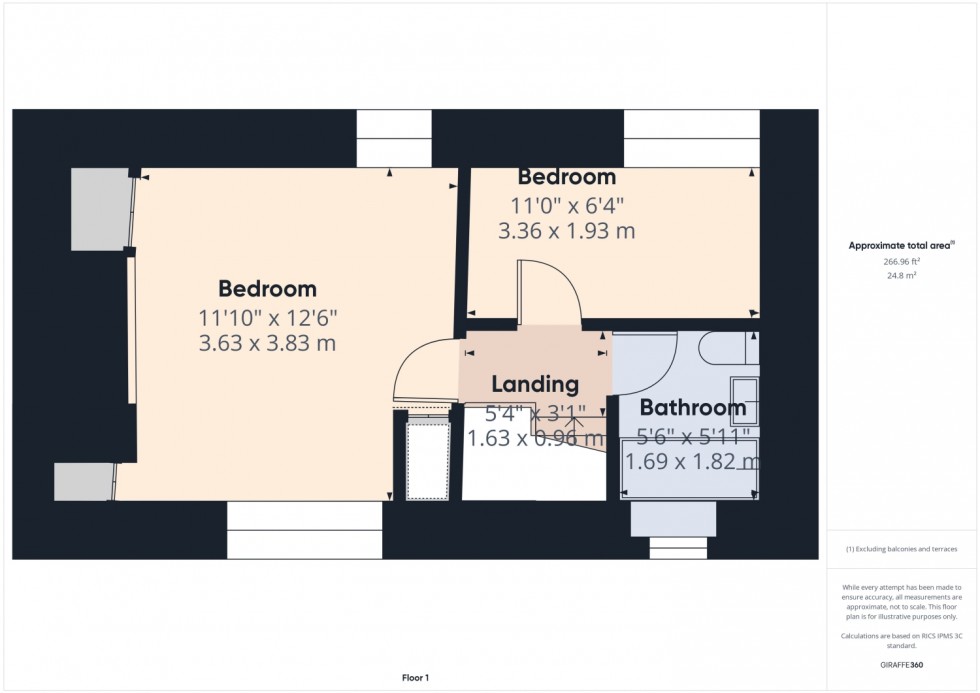 Floorplan for The Old Aquarium, Bourton on the Water