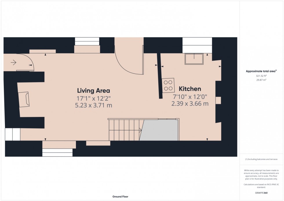 Floorplan for The Old Aquarium, Bourton on the Water