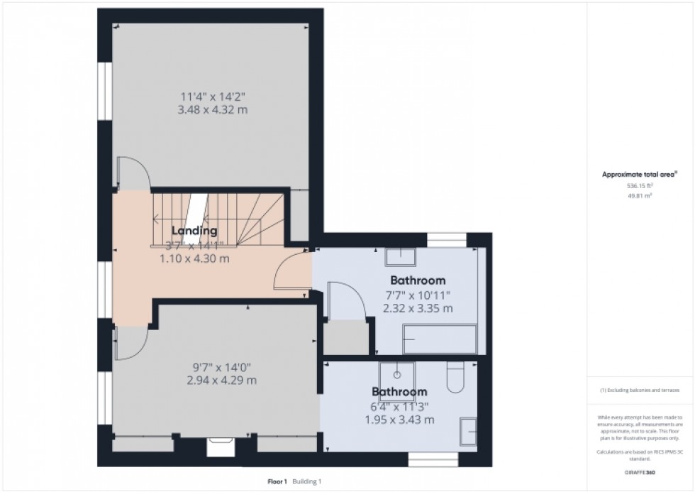 Floorplan for Vale Cottage Mussel End, Sandhurst, Gloucester, Gloucestershire, GL2 9NT, UK
