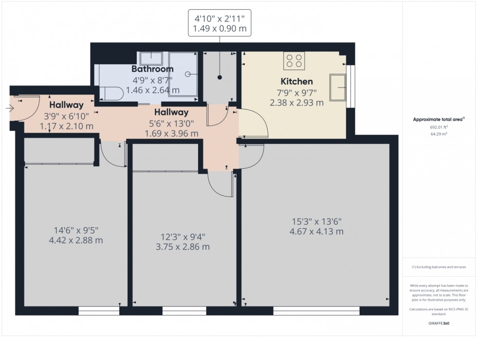 Floorplan for Fairhaven Court Pittville Circus Road