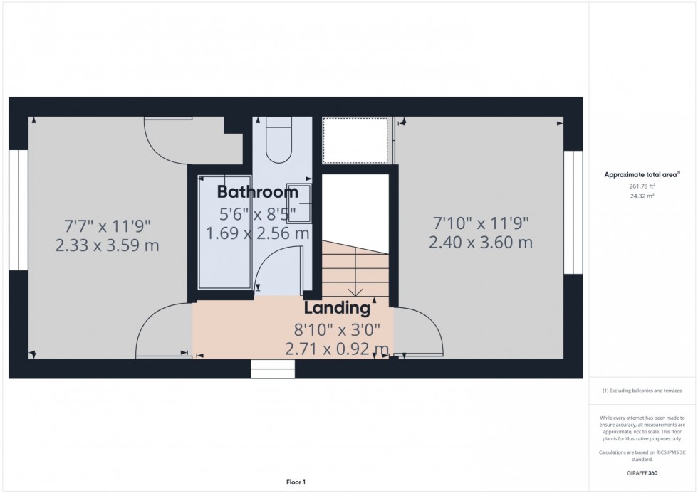 Floorplan for Millbrook Gardens, Cheltenham, Gloucestershire, GL50