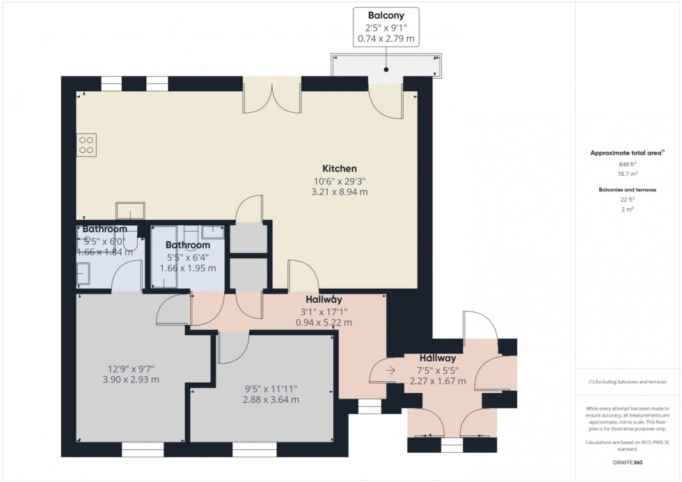 Floorplan for Greenaways, Ebley, Stroud, Gloucestershire, GL5