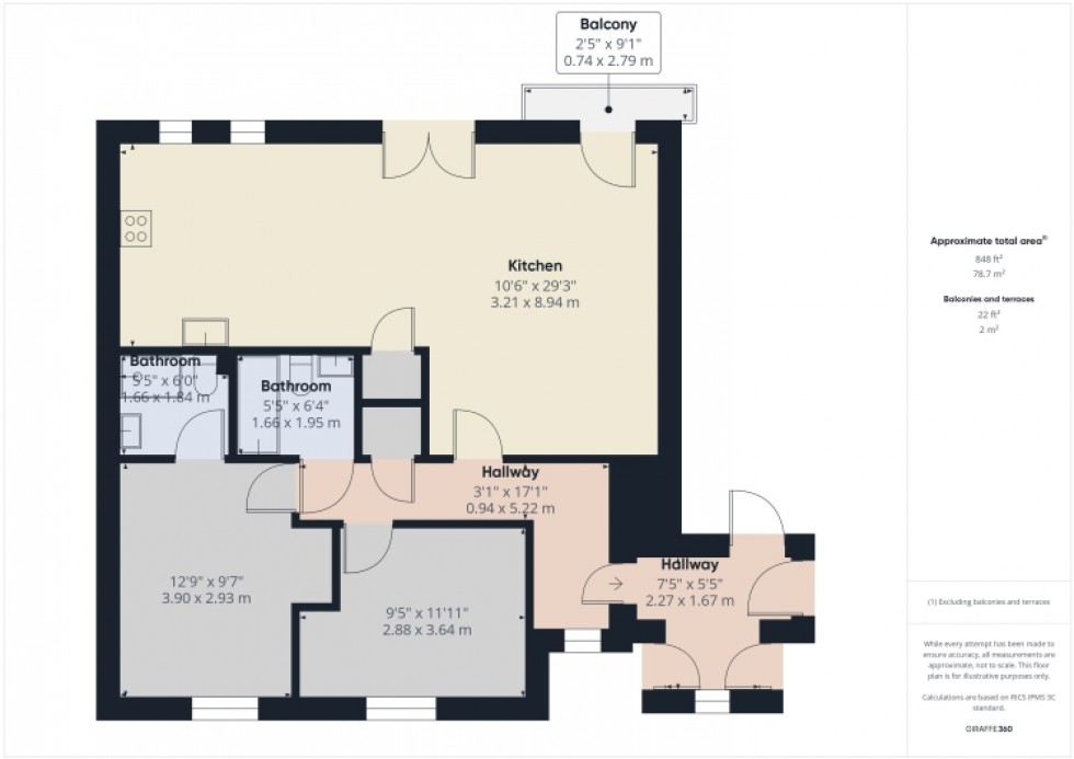 Floorplan for 59 Greenaways, Ebley, Stroud, Gloucestershire, GL5 4UN, UK