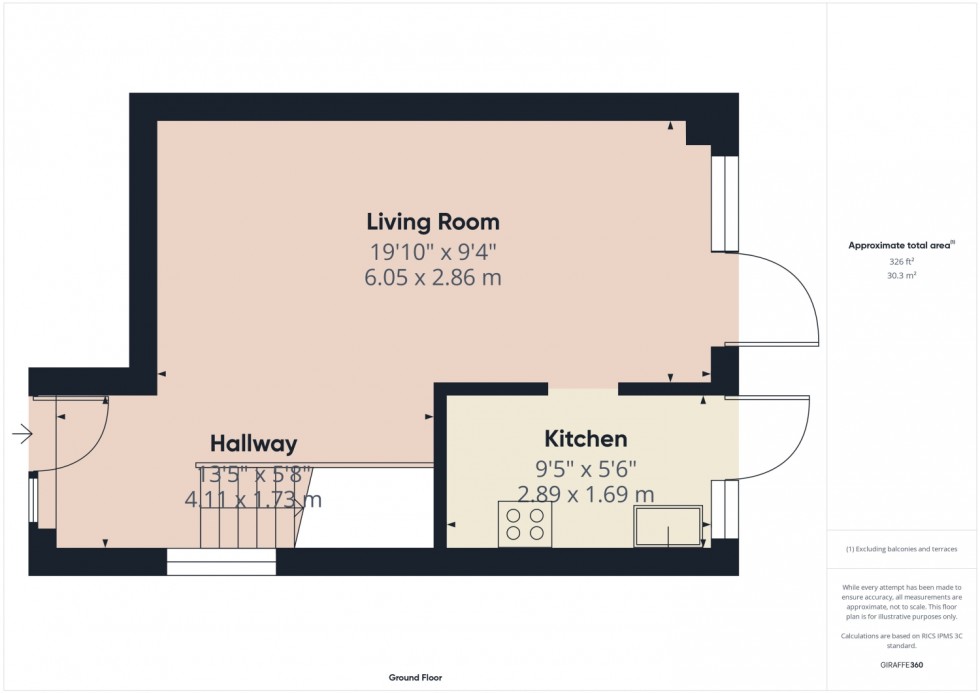 Floorplan for Thistle Downs, Northway, Tewkesbury