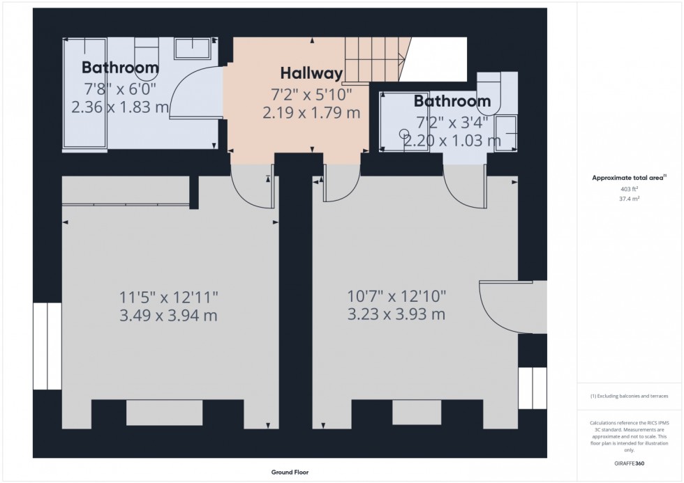 Floorplan for Portland Square, Cheltenham