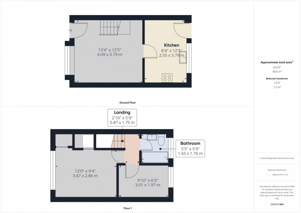 Floorplan for Hawthorn Rise, Stroud