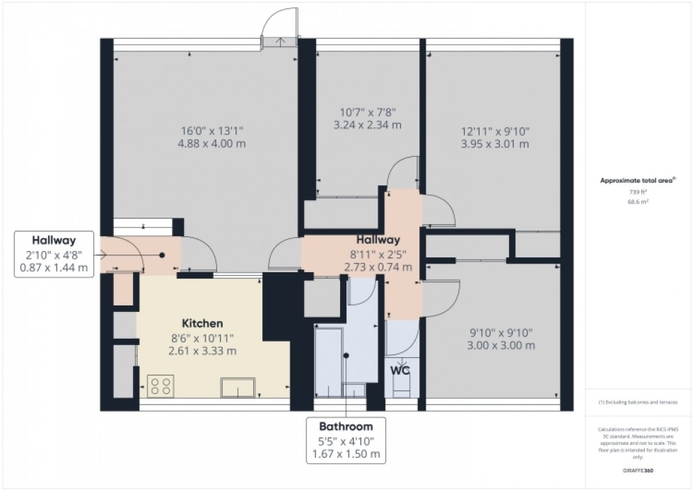 Floorplan for 17 Pamington Fields, Ashchurch, Tewkesbury, Gloucestershire, GL20 8LH, UK
