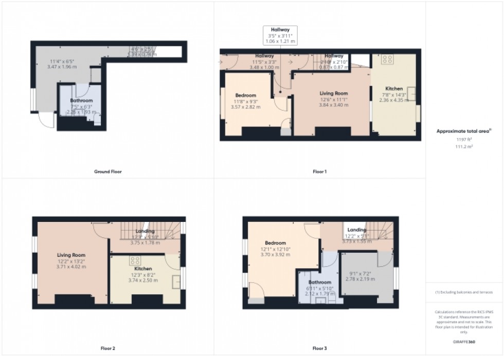 Floorplan for 5 Oxford Street, Gloucester, Gloucestershire, GL1 3EG, UK