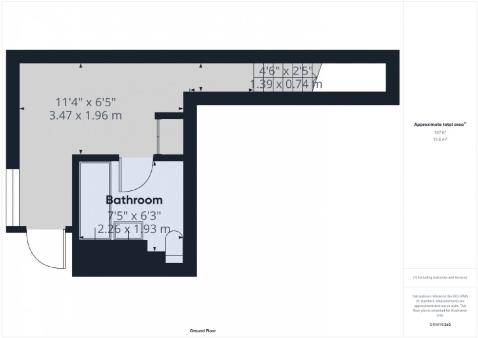 Floorplan for 5 Oxford Street, Gloucester, Gloucestershire, GL1 3EG, UK