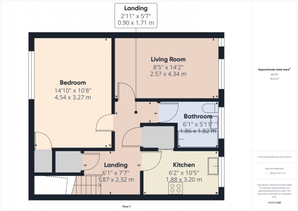 Floorplan for 6 Eastholm Lawns Parton Road, Churchdown, Gloucester, Gloucestershire, GL3 2JJ, UK