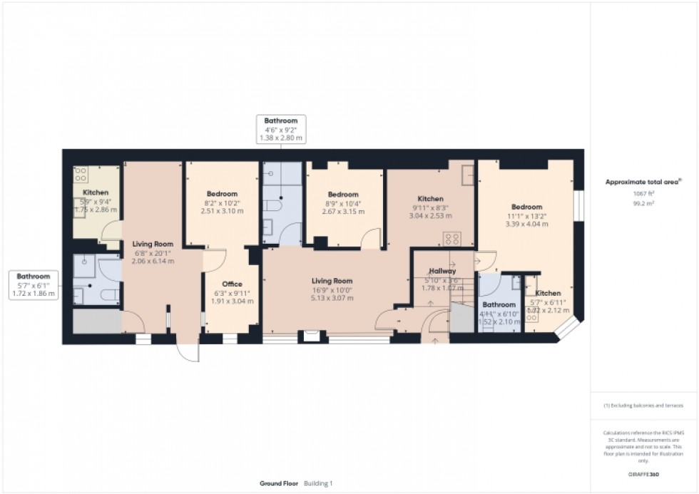 Floorplan for The Tivoli Collection 37 Hatherley Street, Cheltenham, Gloucestershire, GL50 2TT, UK