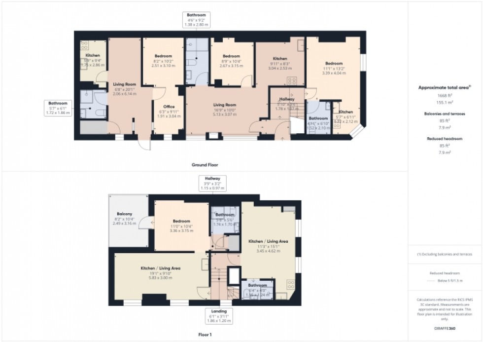 Floorplan for The Tivoli Collection 37 Hatherley Street, Cheltenham, Gloucestershire, GL50 2TT, UK