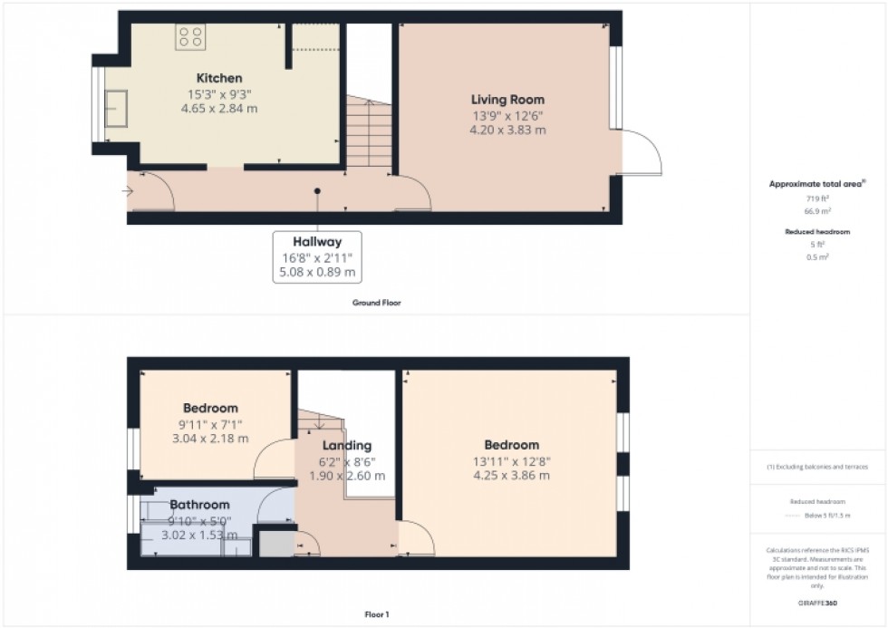 Floorplan for 37 Weston Road, Gloucester, Gloucestershire, GL1 5AU, UK