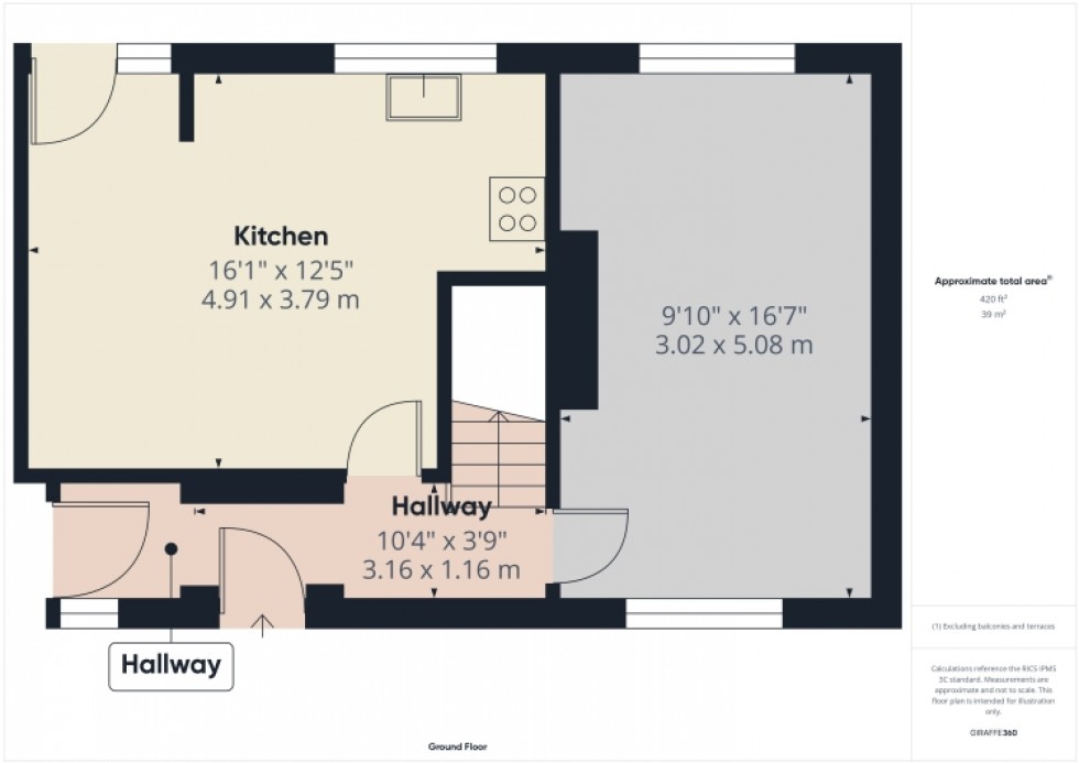 Floorplan for 23 Dowty Road, Cheltenham, Gloucestershire, GL51 7QG, UK